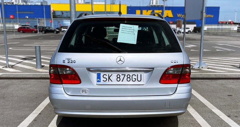 Mercedes-Benz Klasa E cena 23900 przebieg: 247377, rok produkcji 2006 z Katowice małe 121